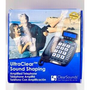 Ultra ClearSounds Amplified Telephone Hearing Impaired Aid Phone CSC50
